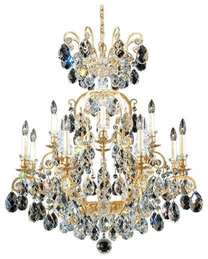 Renaissance 13-Light Chandelier in Heirloom Gold With Clear Heritage CrystalBy Schonbek