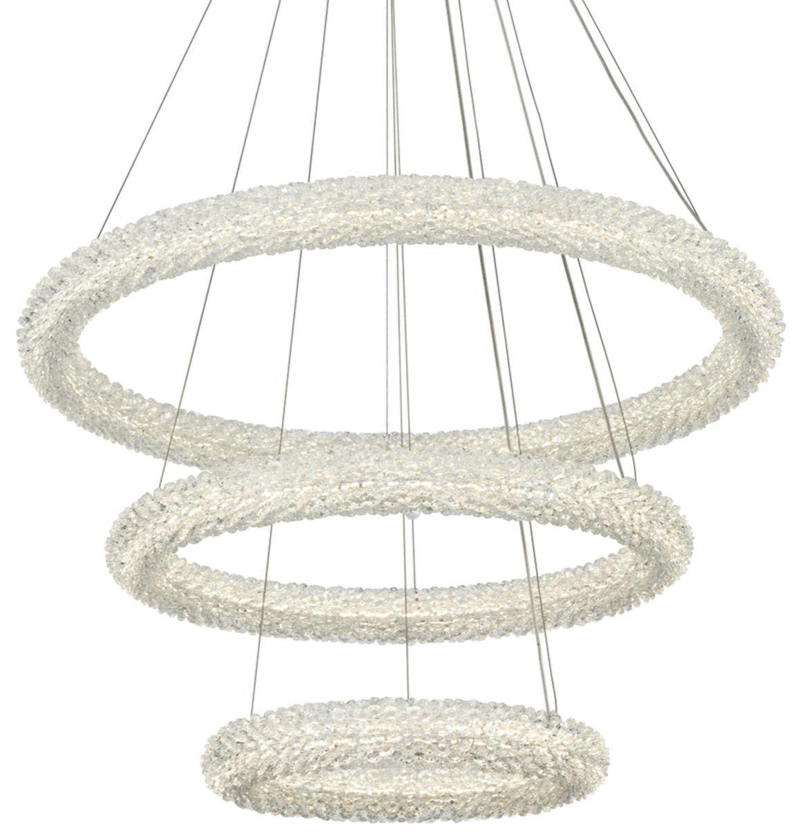 Bowen 3 Light Chandelier, Satin GoldBy Elegant Furniture & Lighting