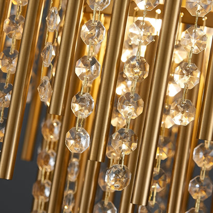 Antibes | Luxury Gold Chandelier With Crystal Balls, Cool Light, DimmableBy Miron Demid LLC