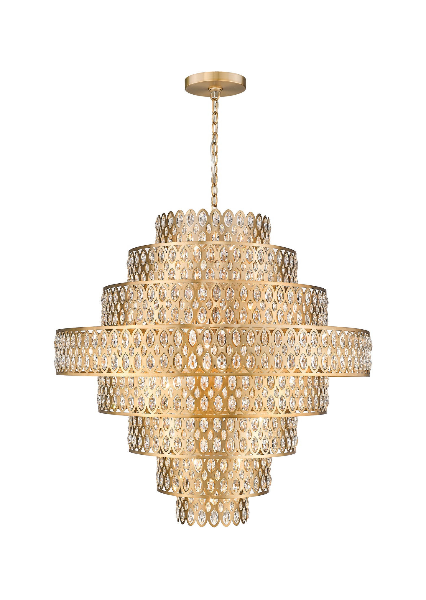 Z-Lite 822P45-HB 25 Light Pendant, Heirloom BrassBy Z-LIte