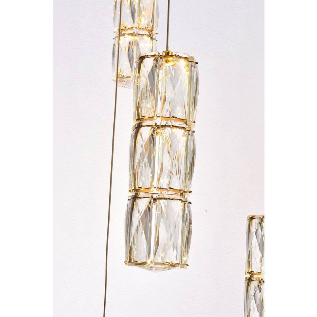Polaris 25 Light Chandelier, GoldBy Elegant Furniture & Lighting