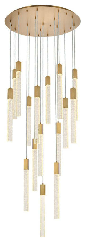 Elegant Lighting 2067G36 Weston 16 Light 36"W LED Crystal Multi - ChromeBy Elegant Furniture & Lighting