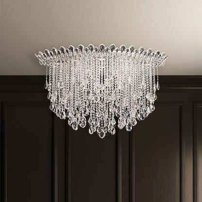 Schonbek Tr4802N-401H 8 Light Crystal Semi-Flush, Polished Stainless SteelBy Schonbek