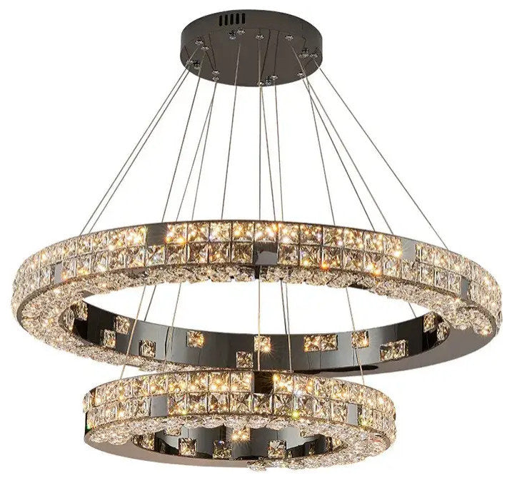 Bacci 2-Tier Crystal Ceiling ChandelierBy MORSALE