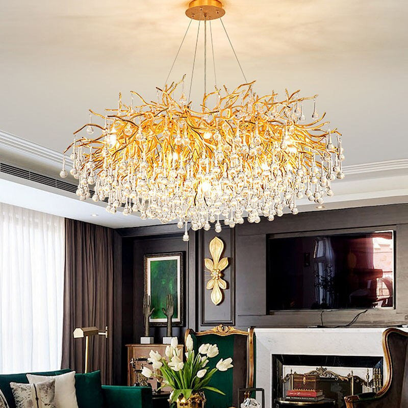 40" Albero Living Room Crystal ChandelierBy MORSALE