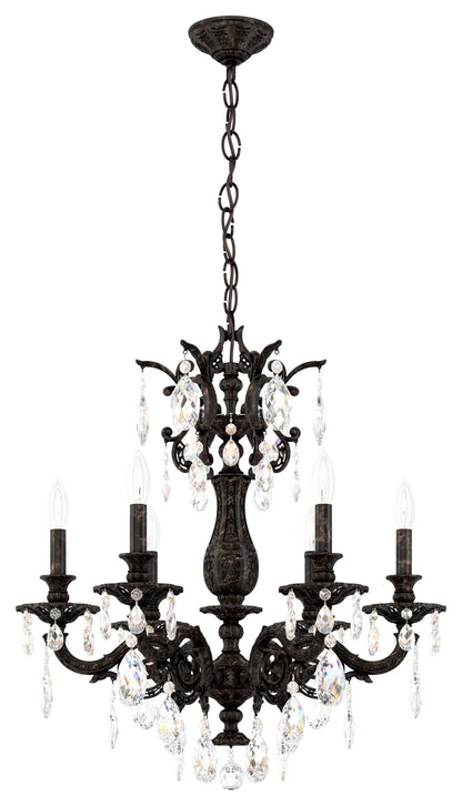 Schonbek 5676-76O 6 Light Crystal Chandelier, Heirloom BronzeBy Schonbek