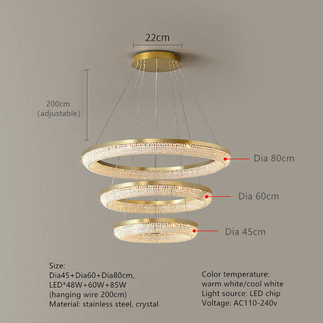 Vici Collection 3-Tier Crystal ChandelierBy MORSALE