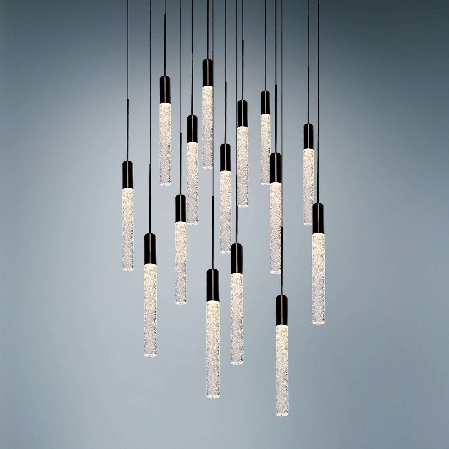 Modern Forms PD-35615 Magic 15 Light 23"W LED Multi Light Pendant - BlackBy Modern Forms