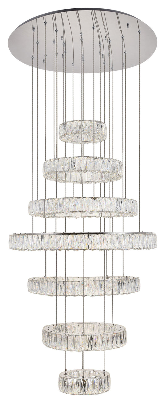 Elegant Lighting 3503G34C Integrated LED chip light Chrome ChandelierBy Elegant Furniture & Lighting