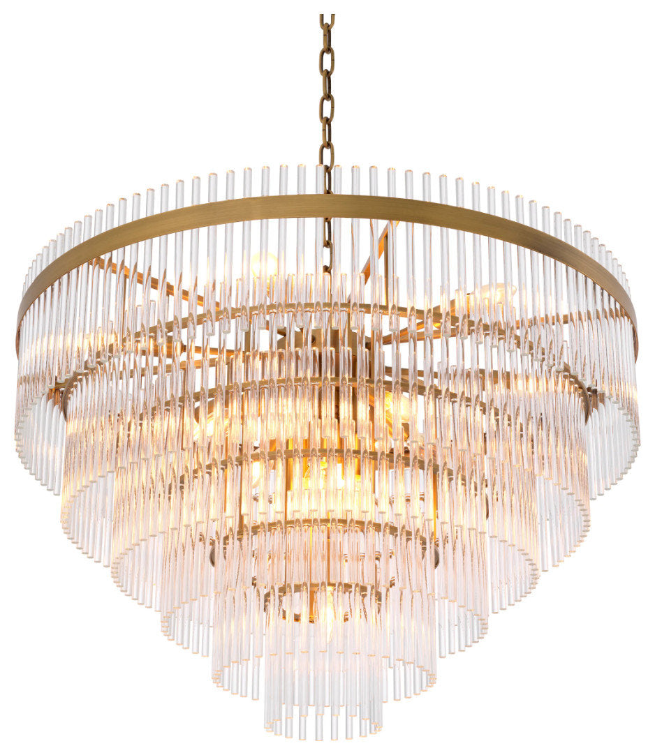 Cascading Glass Rods Chandelier | Eichholtz EastBy OROA - Furniture