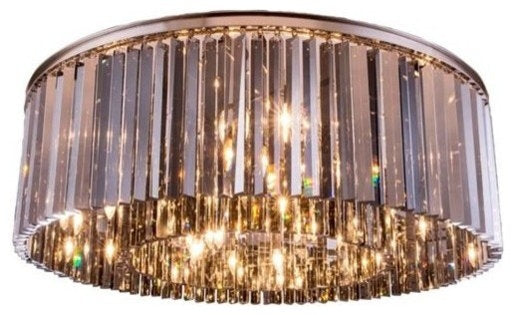 Elegant Lighting Sydney 44" 10 Light Royal Crystal Flush MountBy Elegant Furniture & Lighting