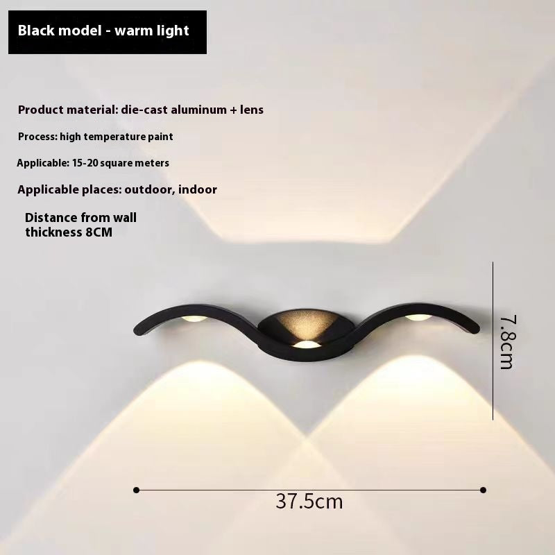 Simple LED Wall Lamp �C Waterproof Outdoor Doorplate Light