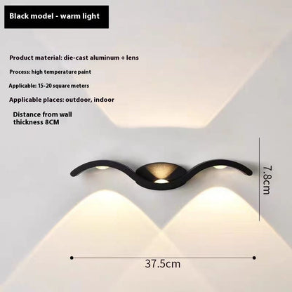 Simple LED Wall Lamp �C Waterproof Outdoor Doorplate Light