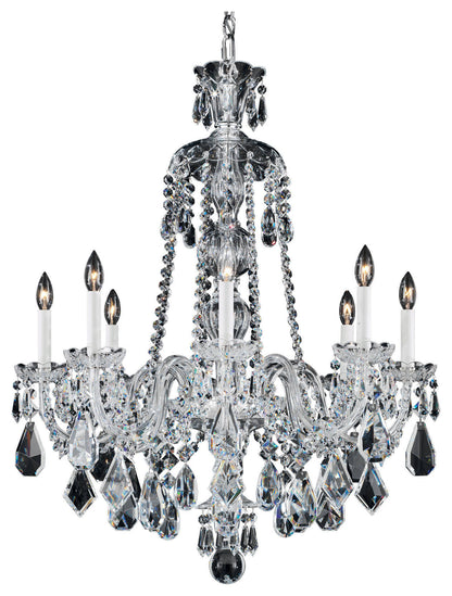 Hamilton 8-Light Chandelier in Silver With Clear Heritage CrystalBy Schonbek
