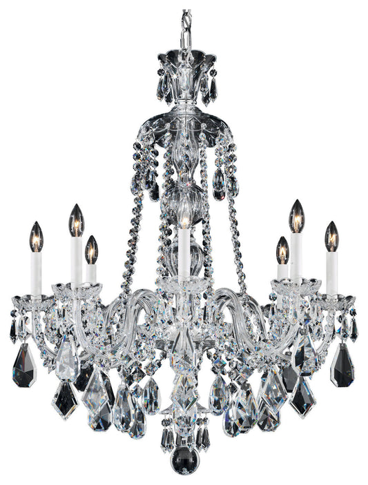 Hamilton 8-Light Chandelier in Silver With Clear Heritage CrystalBy Schonbek