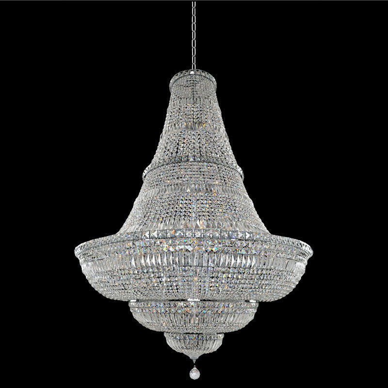 Allegri 020272 Betti 56 Light 48"W Crystal Empire Chandelier - Chrome / ClearBy Allegri Crystal by Kalco Lighting