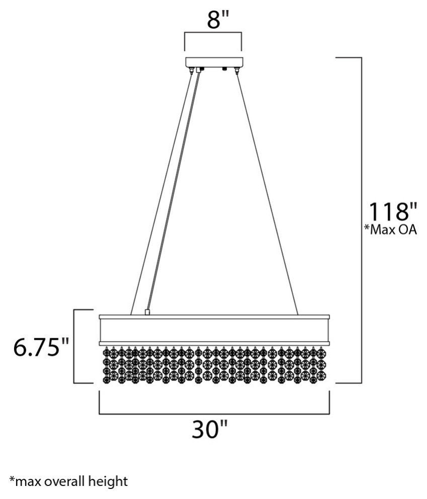 Mystic 22-Light LED PendantBy Maxim Lighting International