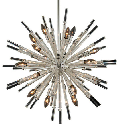 Allegri 37456 Sprazzo 19 Light 28"W Crystal Sputnik Chandelier - PolishedBy Allegri Crystal by Kalco Lighting