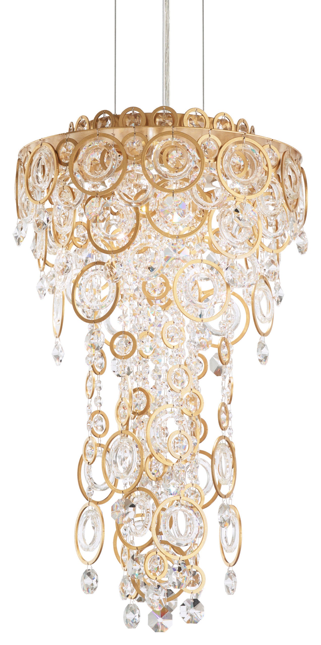 Schonbek Dr1412N-22H 4 Light Crystal Pendant, Heirloom GoldBy Schonbek