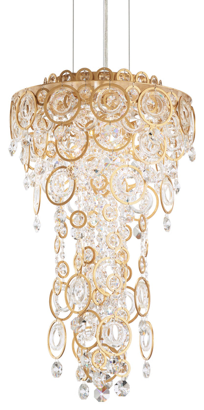 Schonbek Dr1412N-22H 4 Light Crystal Pendant, Heirloom GoldBy Schonbek