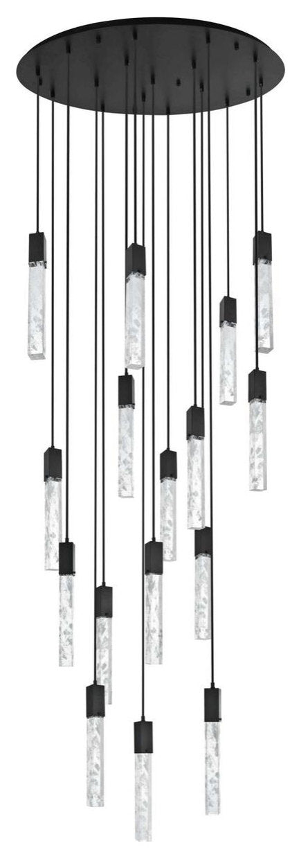 Aurora 16 Light Chandelier, BlackBy Elegant Furniture & Lighting