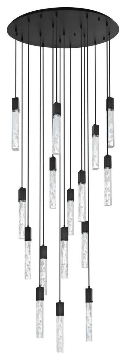 Aurora 16 Light Chandelier, BlackBy Elegant Furniture & Lighting