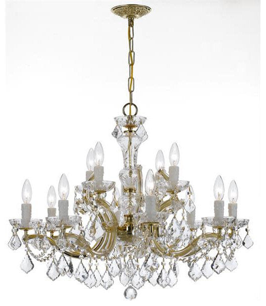 Crystorama Lighting Group 4479-CL-S Maria Theresa 12 Light 29"W - GoldBy Crystorama Lighting