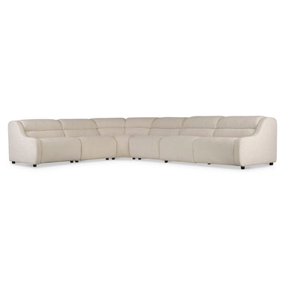 6-Piece Gio Fabric Power Motion Sectional