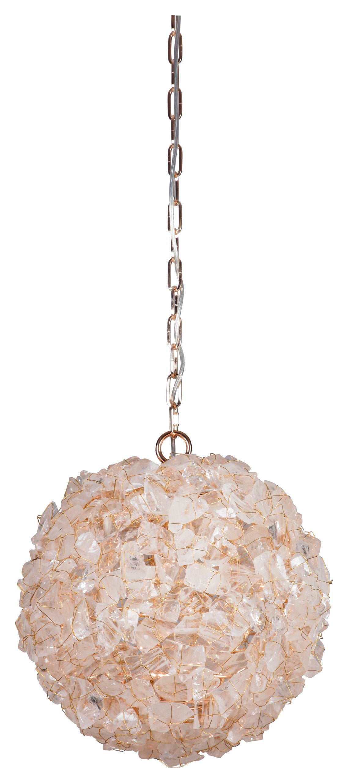 1 Light Gold Pendant with Gilded Finished Frame - Craftmade Roxx 48491-GLDBy Craftmade