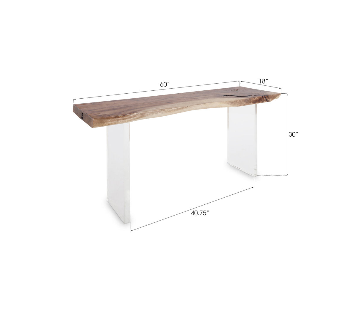 60" Console Table