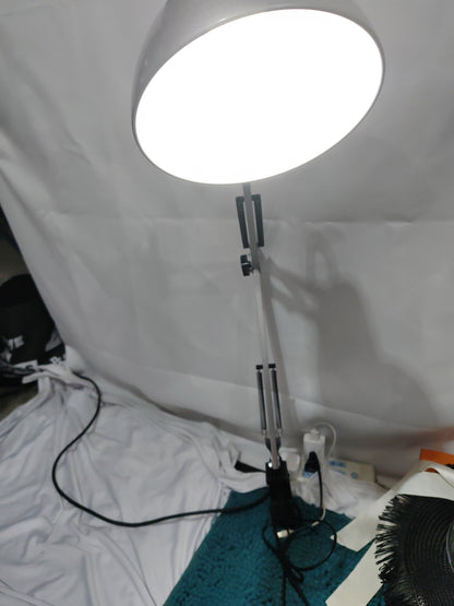 Cantilever LED Desk Lamp �C Eye Protection, Metal Iron Table Lamp with Extra Long Arm