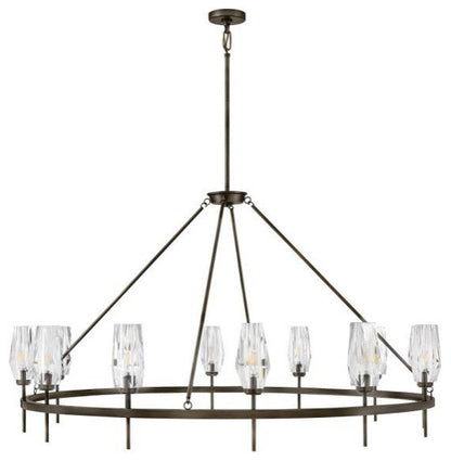 Ana 60W 12 LED Extra Large Chandelier, 32.25"Hx58"WBy Hinkley