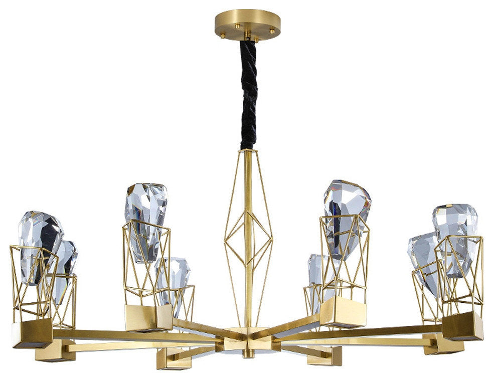 8-Light Modern Crystal ChandelierBy Morsale.com