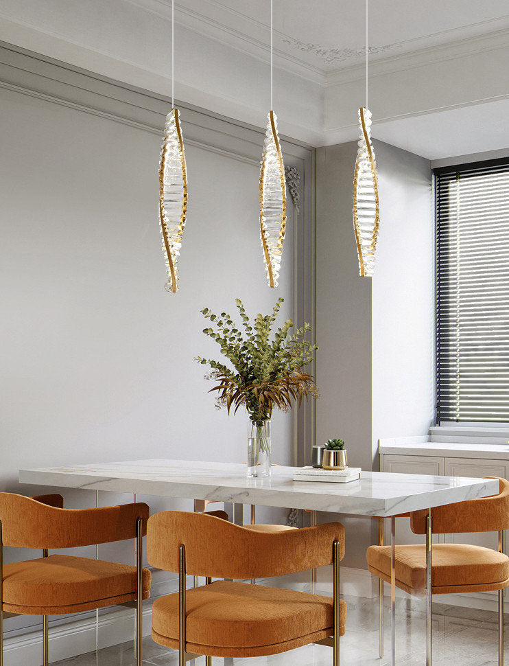 MIRODEMI? San Bartolomeo al Mare | Modern Gold Crystal Chandelier for Bedroom, Black, Dia13.7xh19.6", Cool LightBy Miron Demid LLC