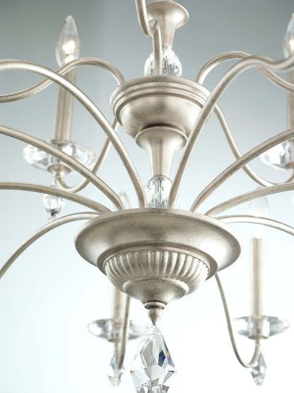 Modique 39.5x22" 15-Light Transitional Chandelier by Schonbek, Finish: Antique SBy Schonbek
