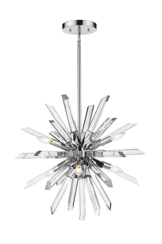 Z-Lite 4003-6CH Six Light Chandelier Burst ChromeBy Z-LIte