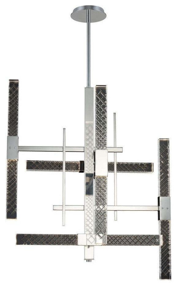 Allegri Apollo LED Light Crystal Chandelier, Chrome, 37.00By Allegri Crystal by Kalco Lighting