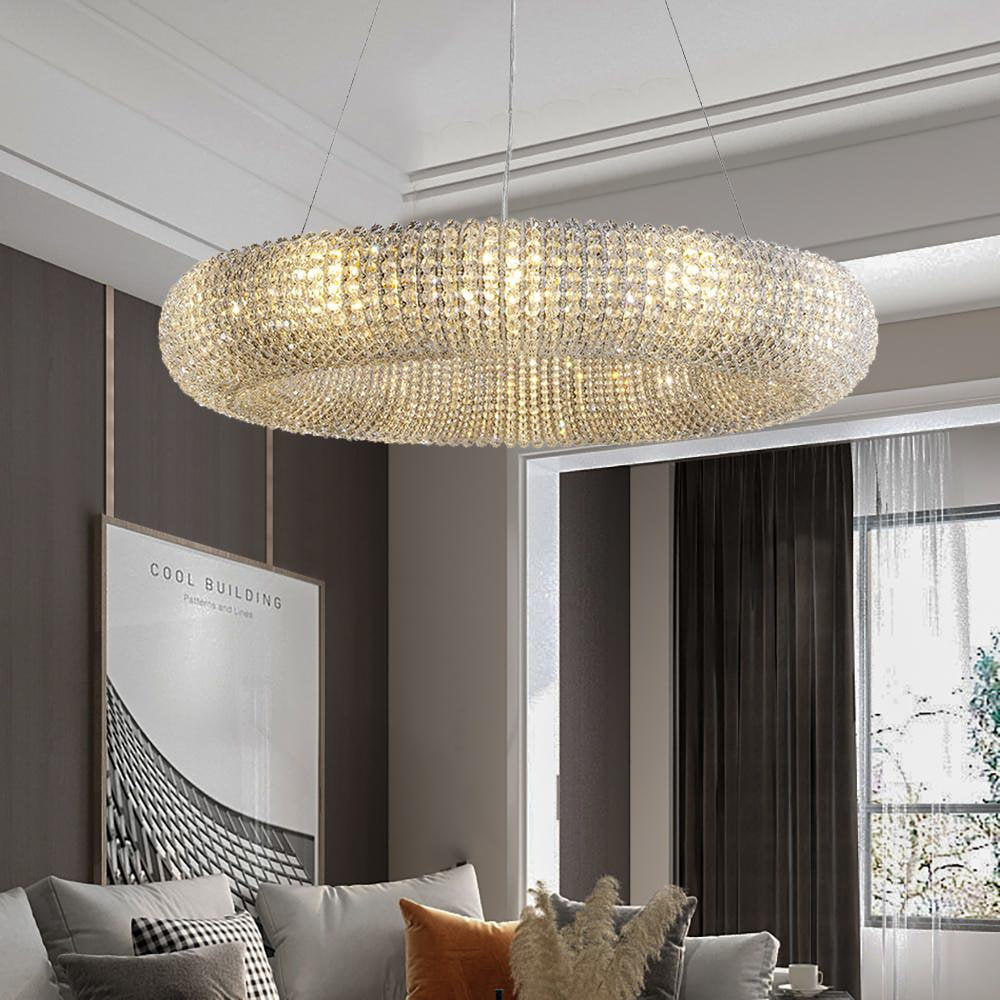 40" Bergamo Crystal Ring ChandelierBy MORSALE