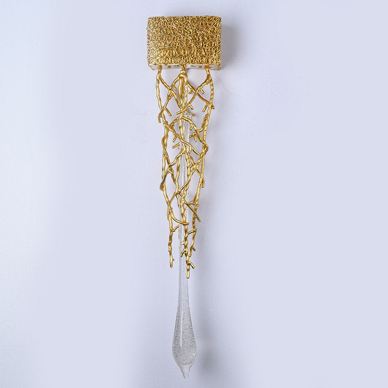 Jumilla | Creative LED Crystal Copper Wall Lamp, Copper, Warm LightBy Miron Demid LLC