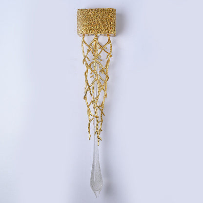 Jumilla | Creative LED Crystal Copper Wall Lamp, Copper, Warm LightBy Miron Demid LLC