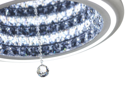 Schonbek Mfc220N-Si1S 1 Light Crystal Semi-Flush, Glimmer SilverBy Schonbek