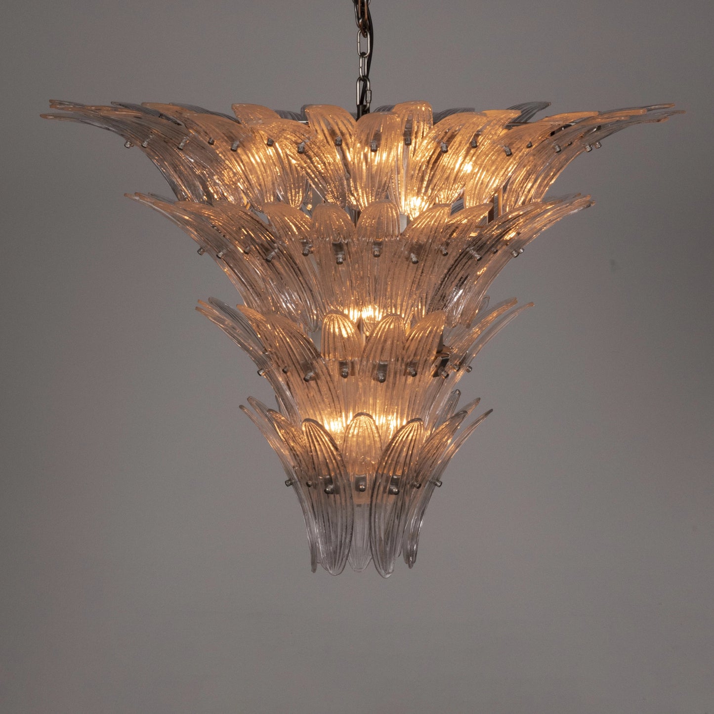 30" Emperor Antique Silver ChandelierBy Noir