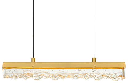 CWI LIGHTING 1588P60-14-624 Stagger Integrated LED Brass ChandelierBy CWI Lighting