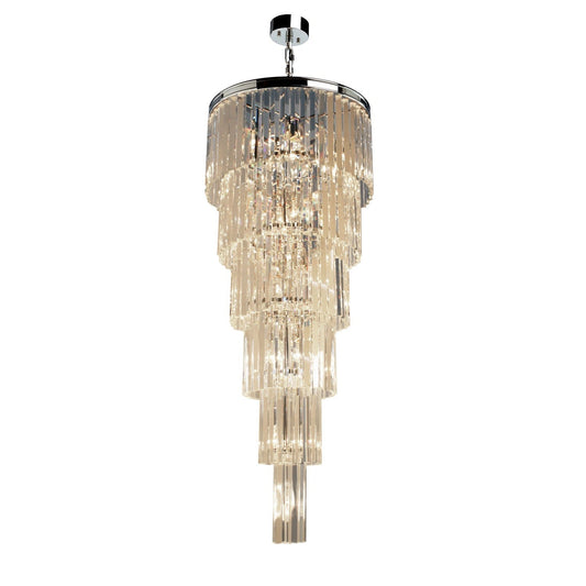 Chrome 17-Light Pendant