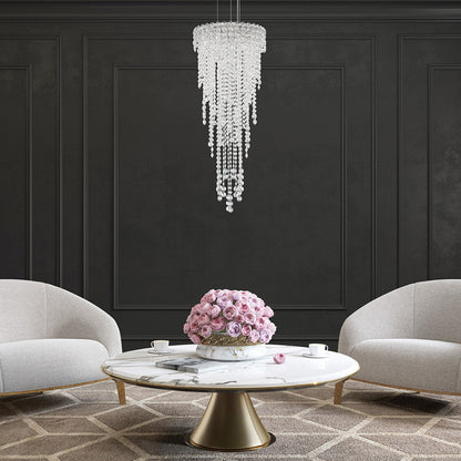 Schonbek Ch1212N-401H 4 Light Crystal Pendant, Polished Stainless SteelBy Schonbek