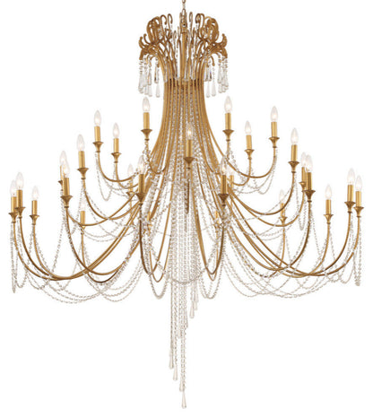 Crystorama Arcadia 28-Light Chandelier Antique GoldBy Crystorama Lighting