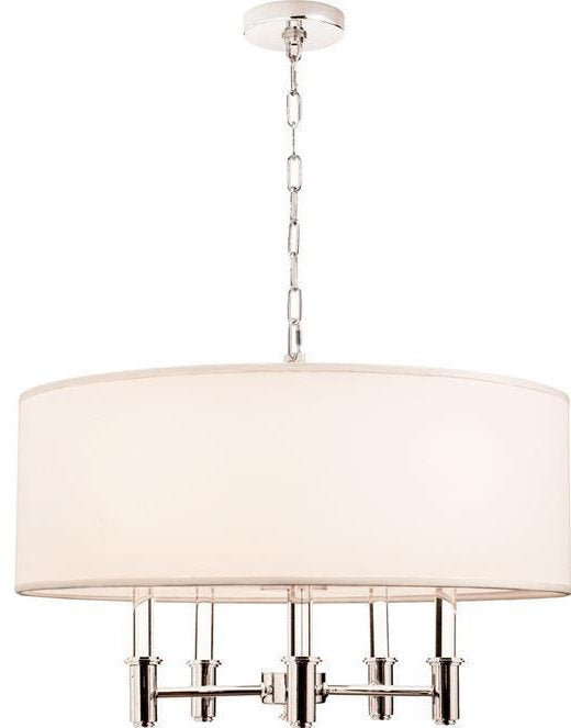 Chrome Dupont 5 Light Pendant Modern StyleBy KALCO LIGHTING