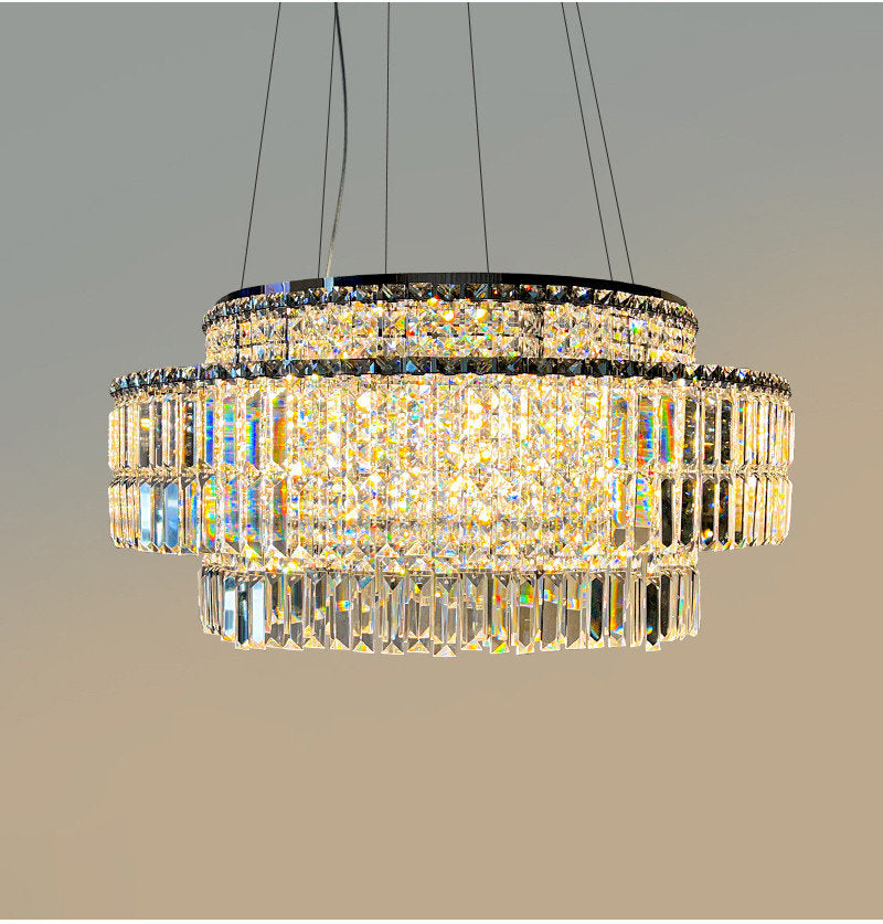 Bacci Crystal Chandelier By Morsale, Diameter 32"By MORSALE