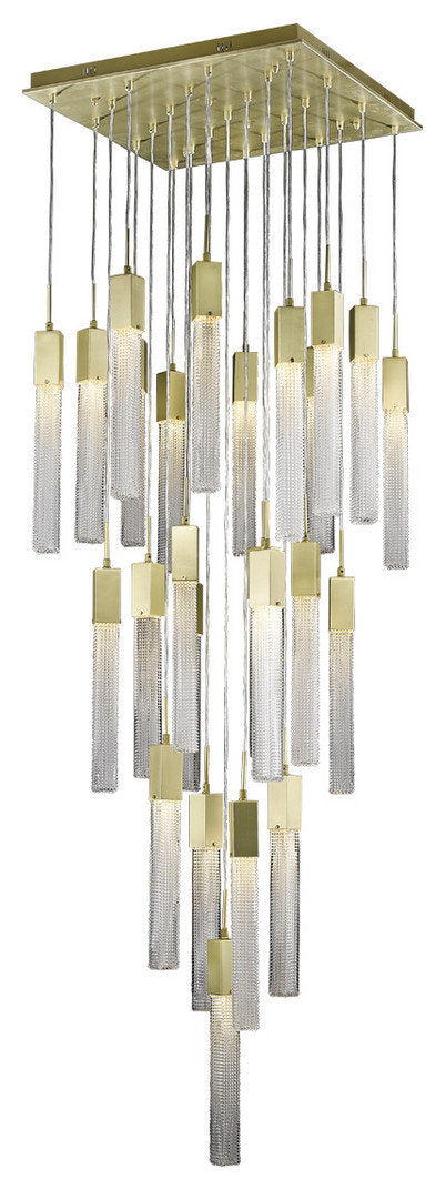 Avenue Lighting HF190425BOABB 25 Light Pendant Boa Brushed BrassBy Avenue Lighting