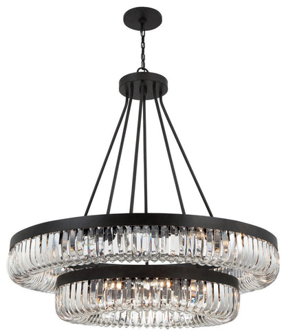 Alister 26 Light Charcoal Bronze ChandelierBy Crystorama Lighting